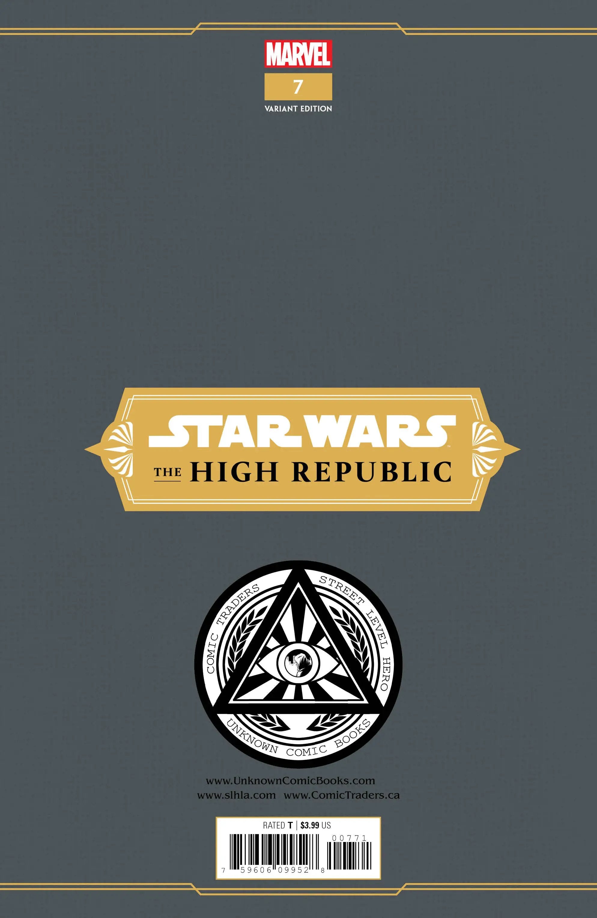 Star Wars High Republic #8 Unknown Comics Marco Turini Exclusive Var (08/11/2021)