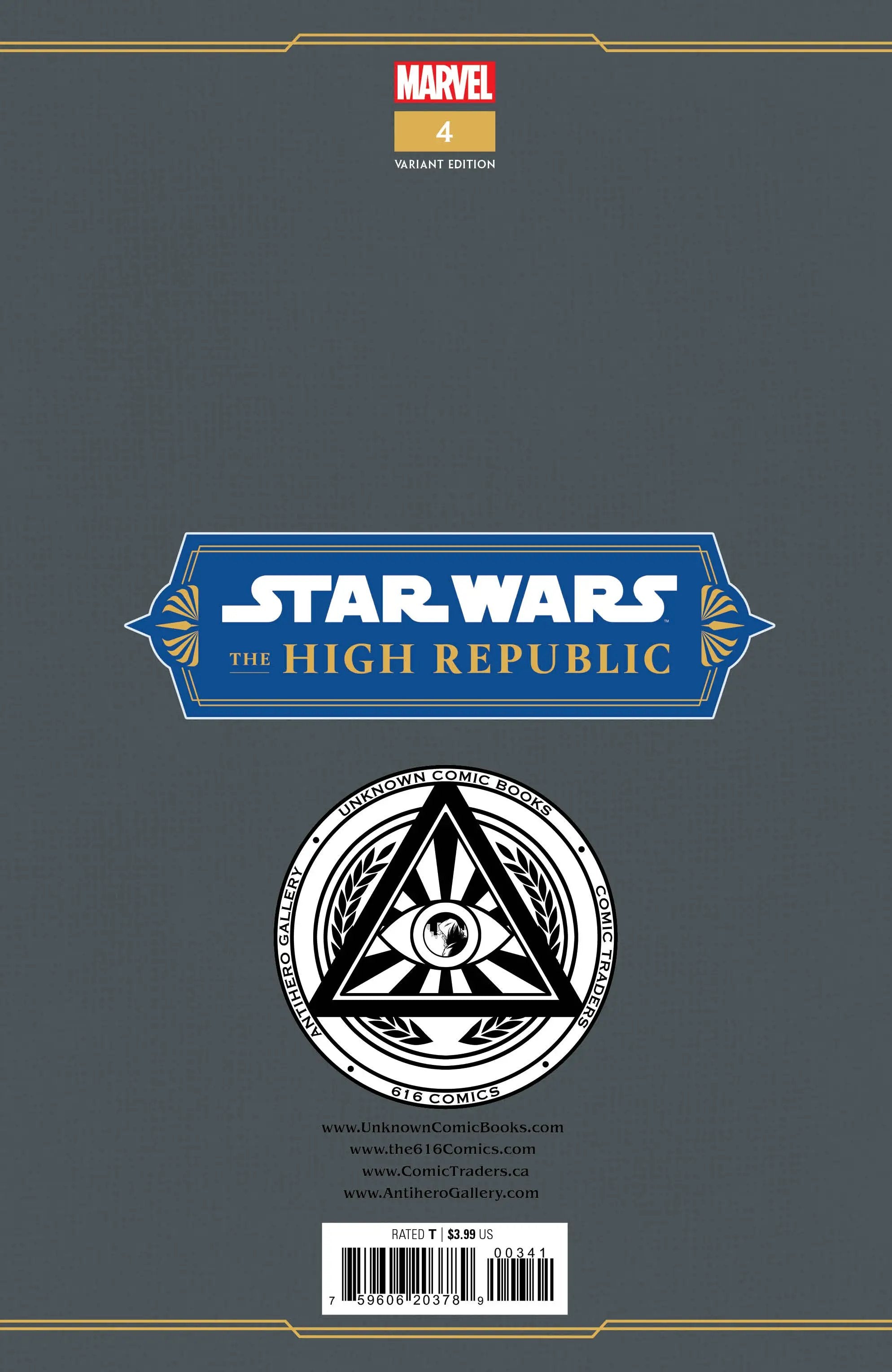 Star Wars: The High Republic #4 Unknown Comics Tyler Kirkham Exclusive Virgin Var (01/11/2023) by Unknown Comic Books