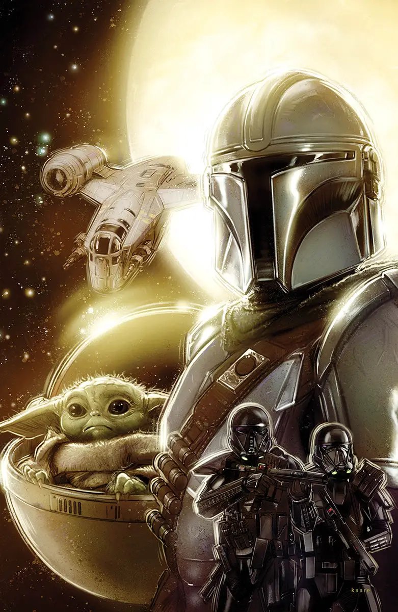 Star Wars: The Mandalorian #7 Unknown Comics Kaare Andrews Exclusive Virgin Var (01/11/2023) by Unknown Comic Books