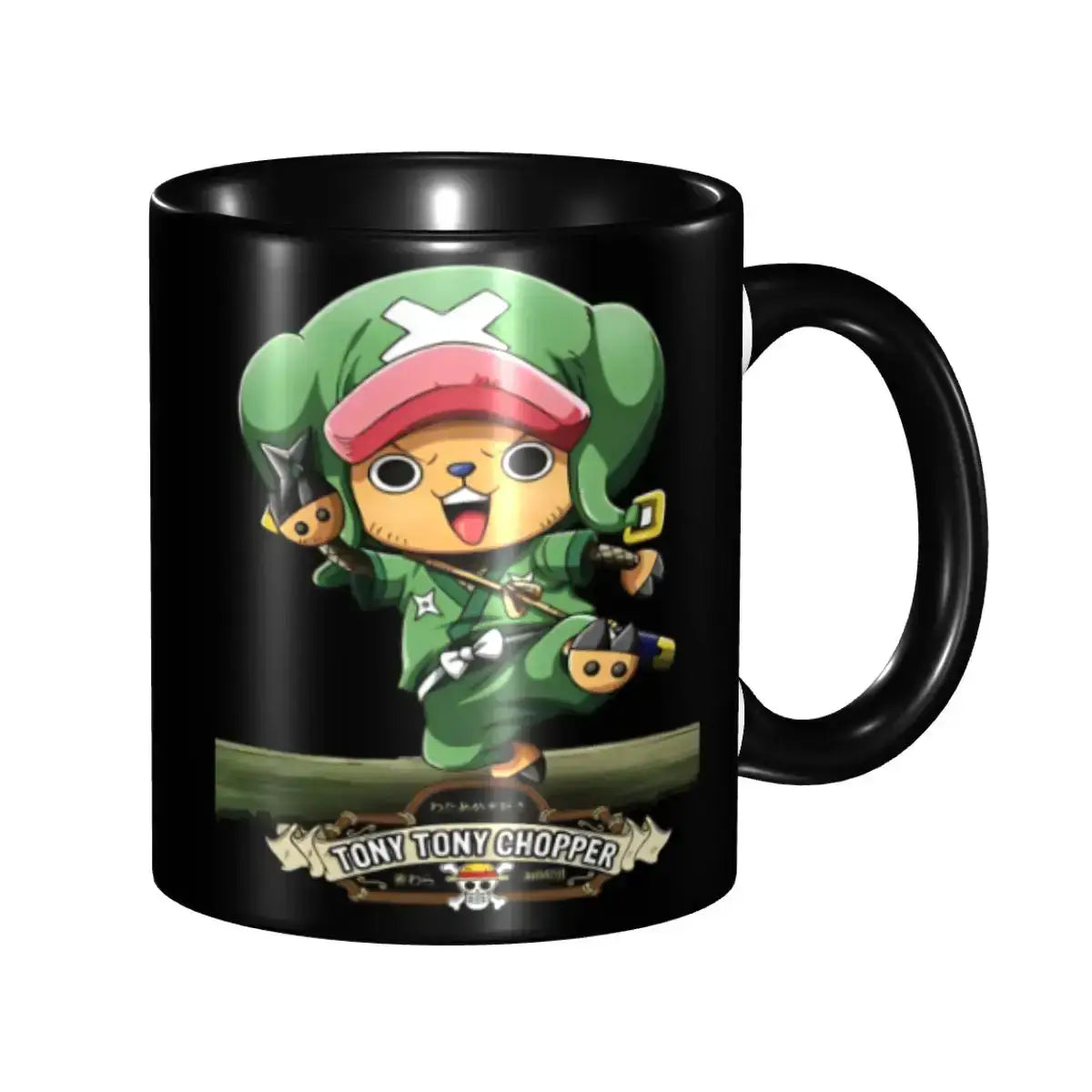 Kid's Luffy One Piece Mug: Cartoon Anime Water Cup Gift by Infinite Visibility