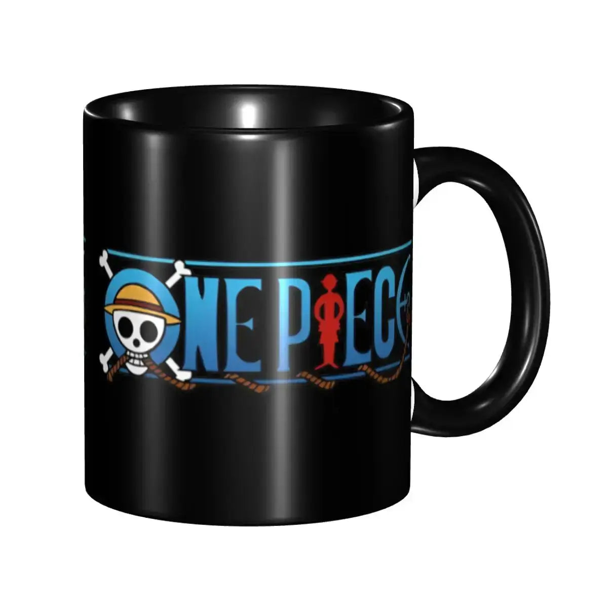 Kid's Luffy One Piece Mug: Cartoon Anime Water Cup Gift by Infinite Visibility