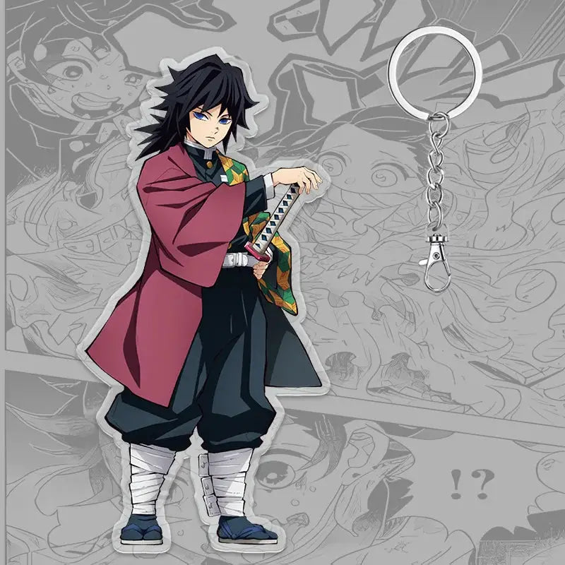 Demon Slayer Keychain: Tanjiro 6cm Acrylic Bag Pendant by Infinite Visibility