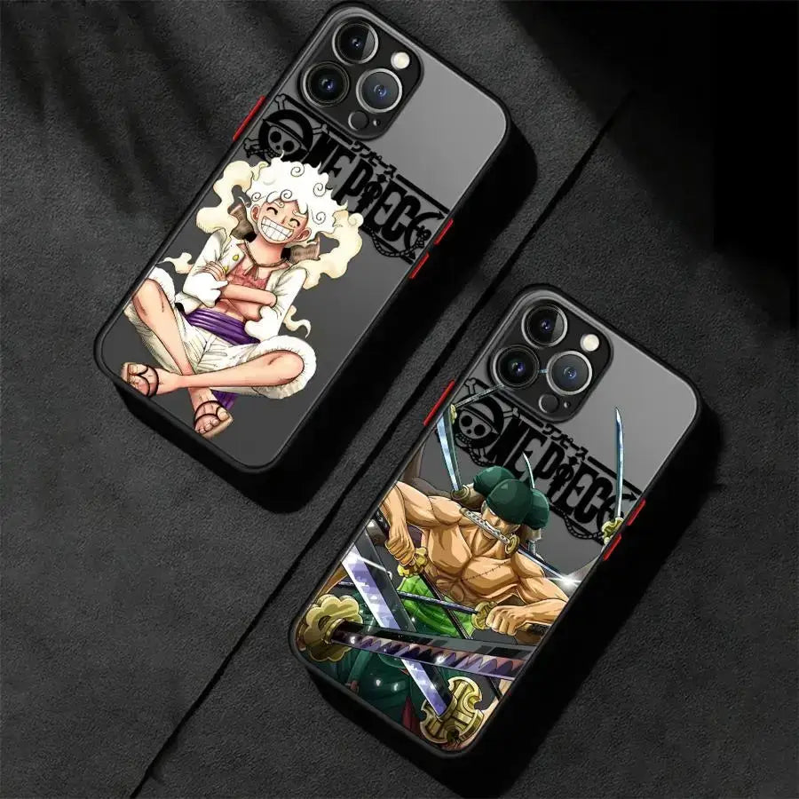 One Piece Phone Case: Zoro & Luffy Matte iPhone Cover by Infinite Visibility