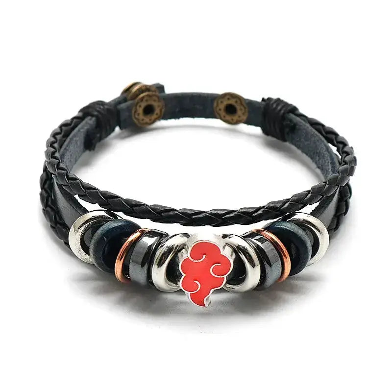Anime Woven Cowhide Bracelet – Multilayer Buckle Gift by Infinite Visibility
