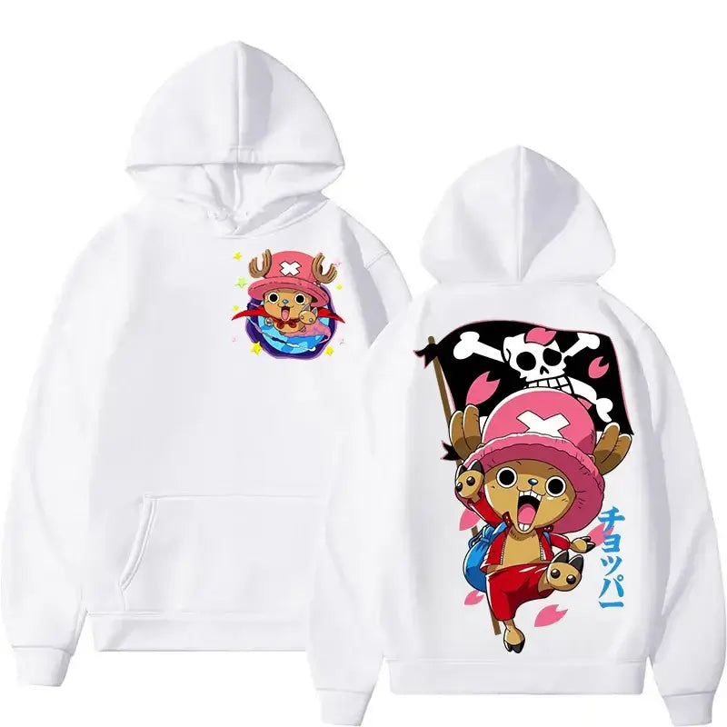 Harajuku Style Chopper Hoodie One Piece Cotton Top