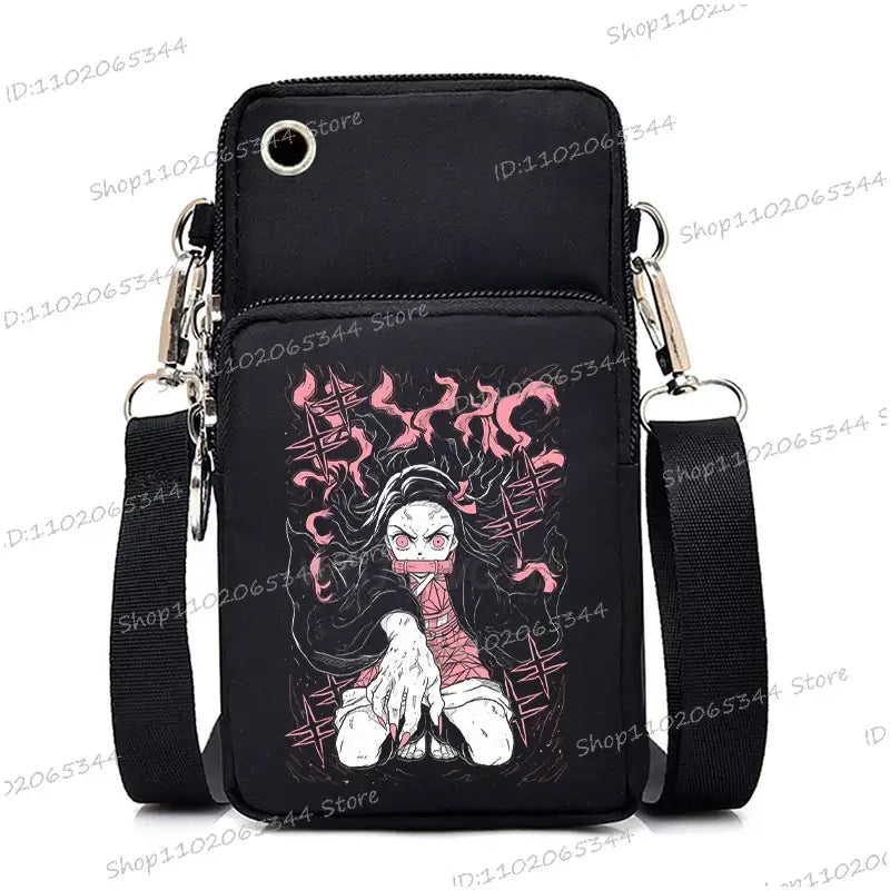 Demon Slayer Phone Bag: Nezuko & Mitsuri Crossbody Purse