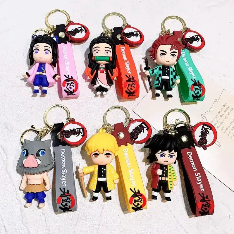 Demon Slayer Keychains: Cute Anime Car & Bag Pendant Accessories by Infinite Visibility