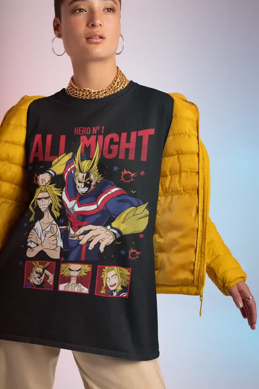 All Might T-shirt: My Hero Academia Pro Hero Armor Strip Tee