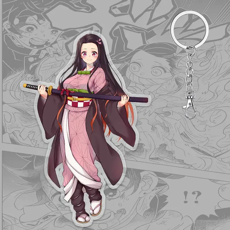 Demon Slayer Keychain: Tanjiro 6cm Acrylic Bag Pendant by Infinite Visibility