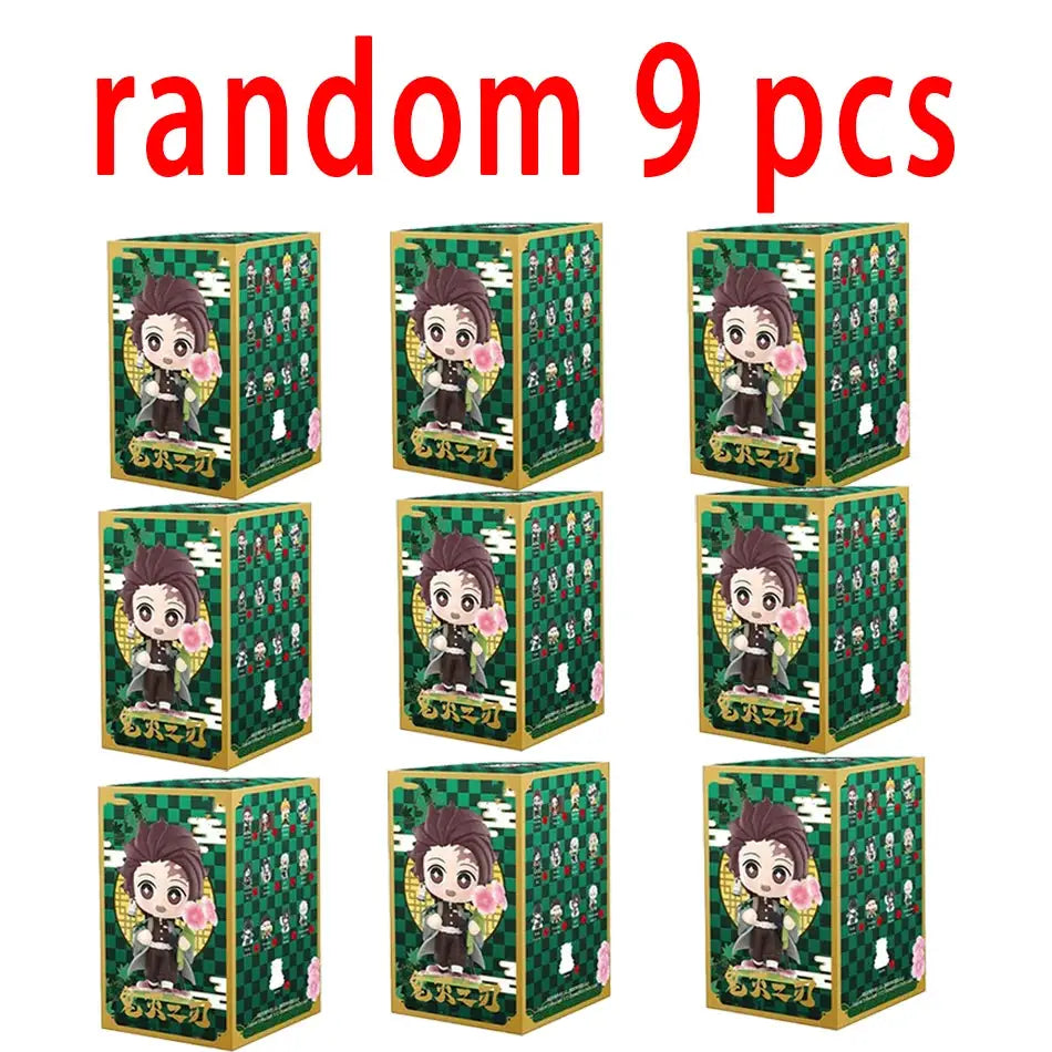 Demon Slayer Blind Box: 12pcs Tanjiro Nezuko Anime Figures by Infinite Visibility
