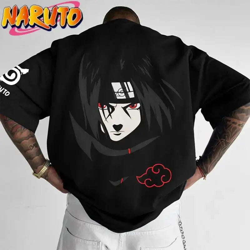 Itachi Akatsuki T-Shirt: Naruto Cotton Fitness Top by Infinite Visibility