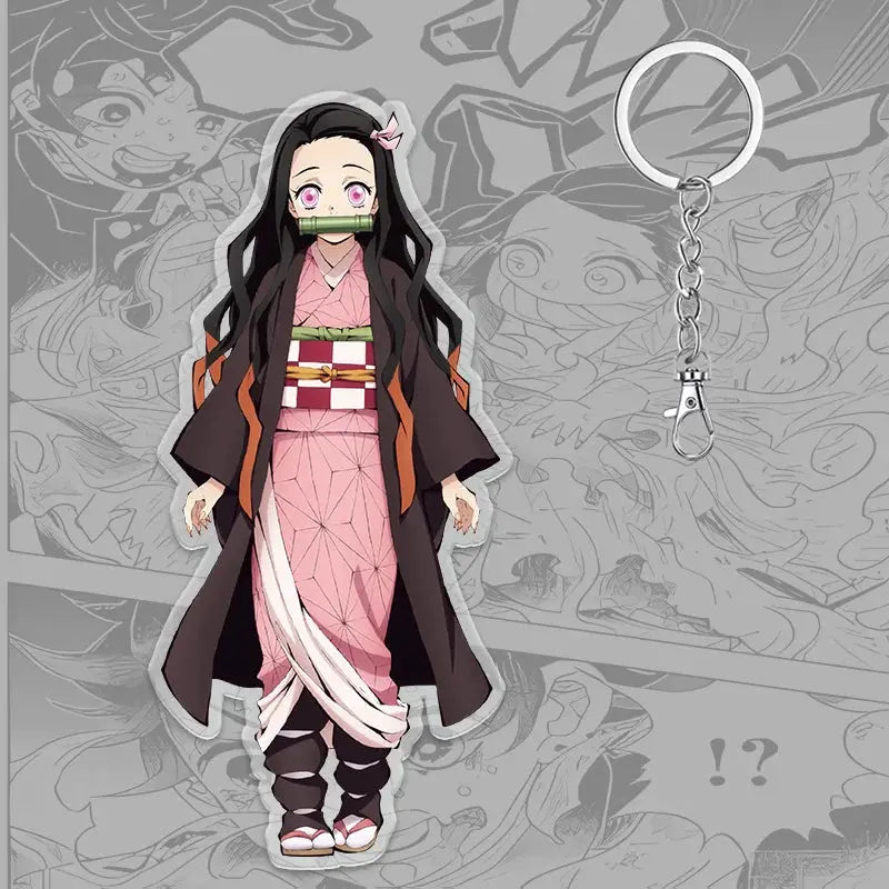Demon Slayer Keychain: Tanjiro 6cm Acrylic Bag Pendant by Infinite Visibility