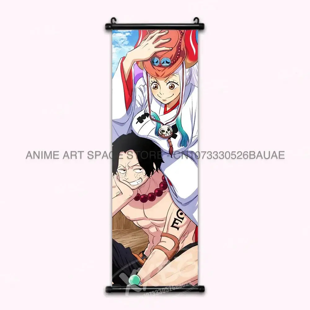 One Piece Hanging Painting Luffy Ace Sabo Shanks Wall Art by Infinite Visibility
