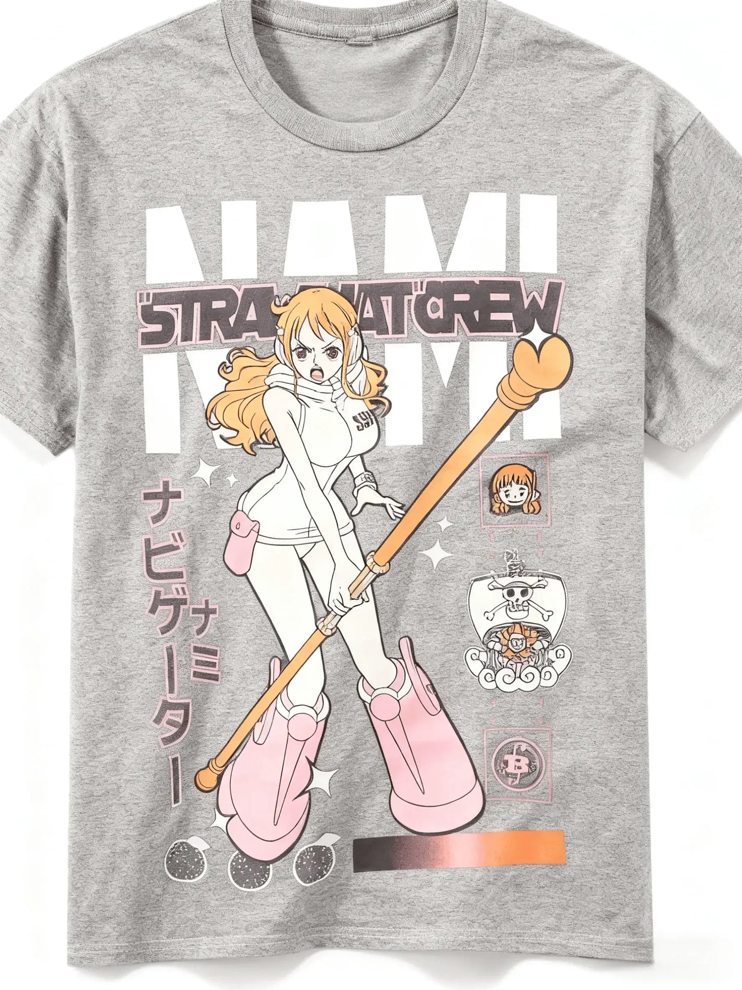 Nami Egghead Island T-Shirt: MINISO Retro Y2K Cotton Tee