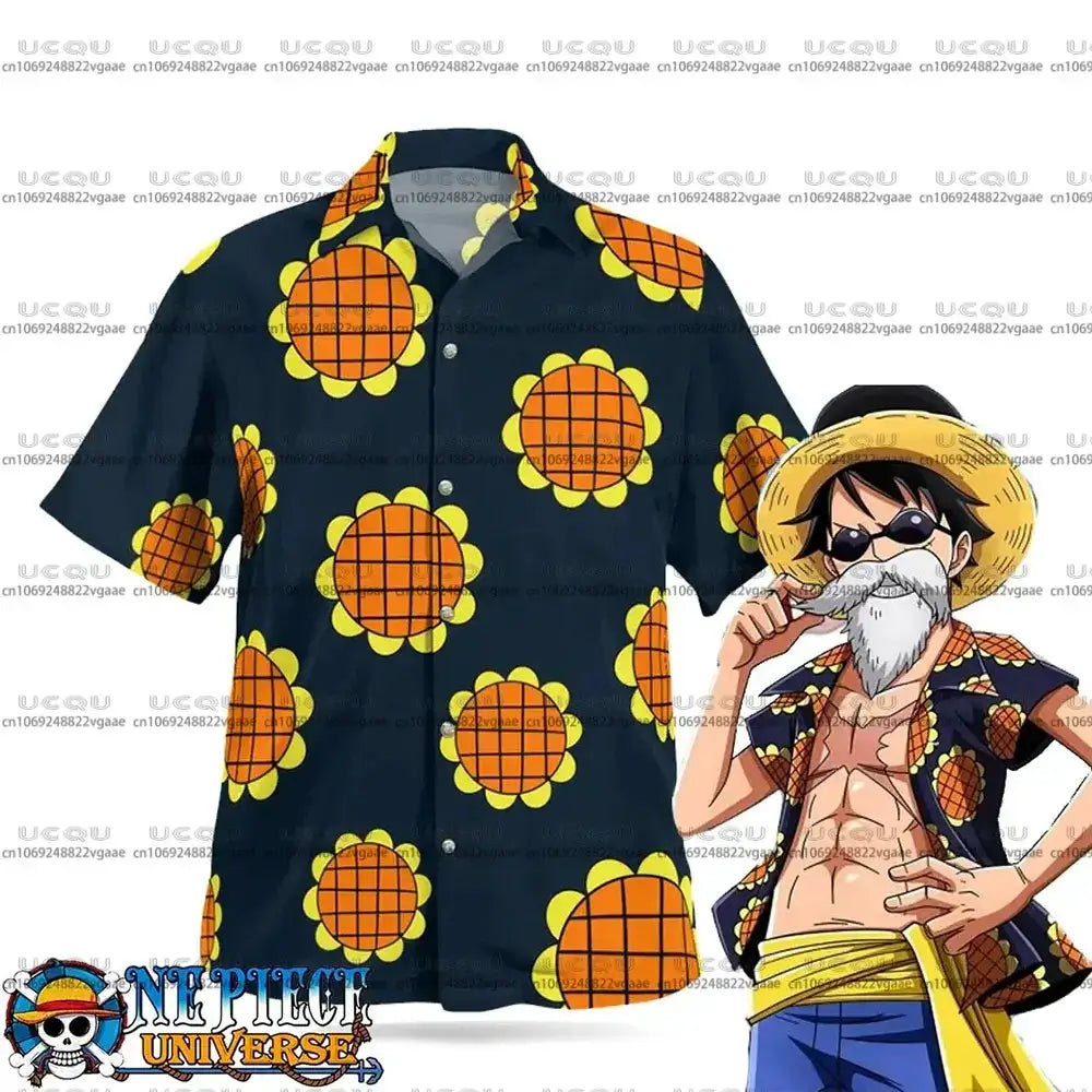 Luffy Dressrosa Trousers & Hawaiian Shirt One Piece Set by Infinite Visibility