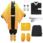 Zenitsu Cosplay Costume: Demon Slayer Kimono Wig Set by Infinite Visibility