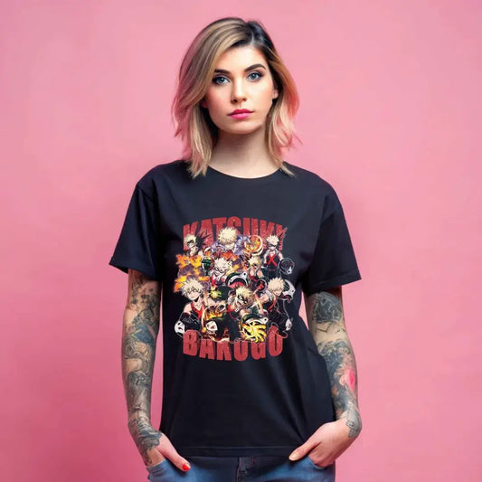 Katsuki Bakugo T-Shirt: MHA Manga Hero Anime Gift