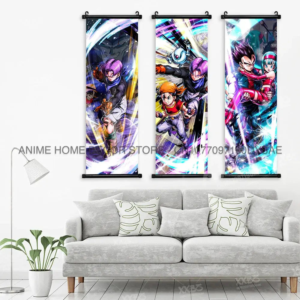 Dragon Ball Posters: Goku & Vegeta Anime Wall Scrolls by Infinite Visibility