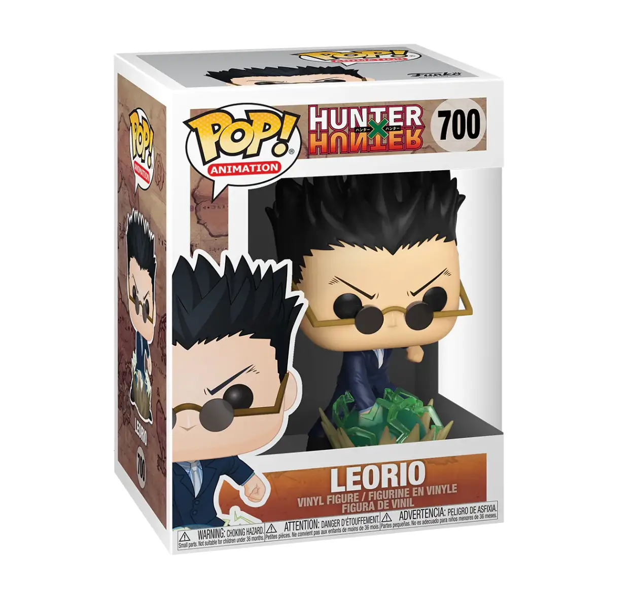 Leorio figure from Hunter x Hunter by THE MIGHTY HOBBY SHOP, showing detailed character design and vibrant colors.