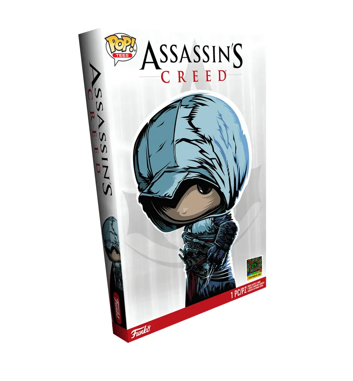 Boxed Assassin's Creed T-shirt from THE MIGHTY HOBBY SHOP, featuring detailed graphic design on soft apparel fabric.
