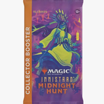 Innistrad: Midnight Hunt collector booster pack for Magic: The Gathering with vibrant card artwork and booster packaging.