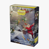 Limited edition Christmas Dragon 2023 Japanese art card sleeves by Dragon Shield, featuring festive dragon design, 60-pack for card games.