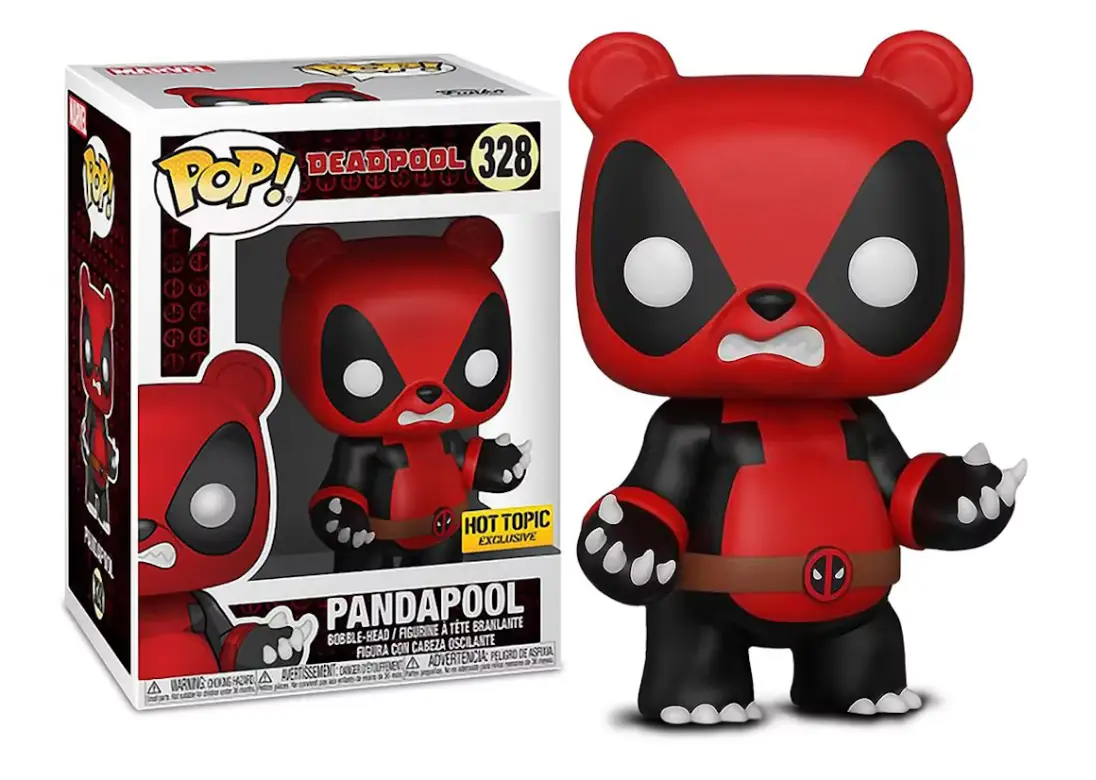 Pop! Marvel Deadpool Pandapool Hot Topic Exclusive Bobble-Head Figure #328 by THE MIGHTY HOBBY SHOP