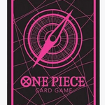 One Piece Card Game Official Sleeves: Assortment 6 - Standard Black X Pink (70-Pack) - Bandai Card Sleeves