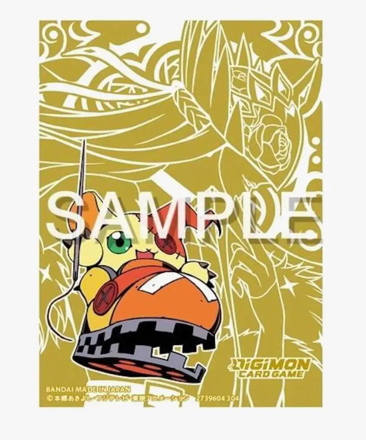 Digimon Card Game official Shoemon 2024 Ver.2.0 card sleeves featuring colorful artwork, designed to protect trading cards.