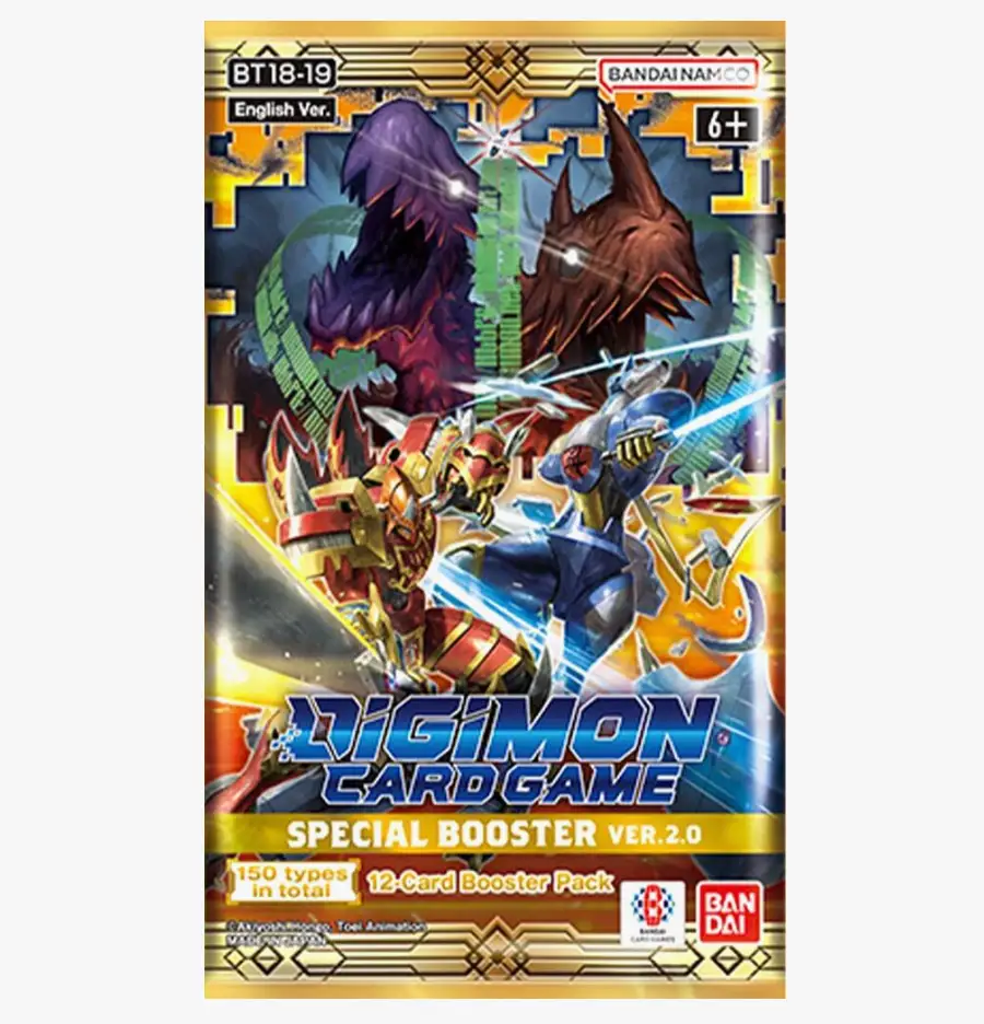 Release Special Booster 2.0 pack from THE MIGHTY HOBBY SHOP featuring colorful trading card booster pack with artwork and branding.