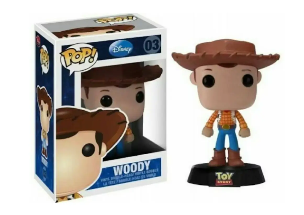Funko Pop! Disney Toy Story Woody figure Vaulted edition with blue box, collectible toy from THE MIGHTY HOBBY SHOP.