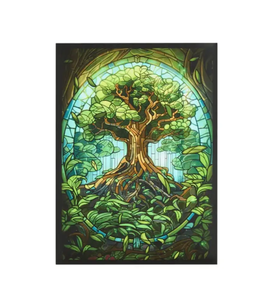 Set of 100 matte artwork sleeves in standard size, clear protective sleeves for trading cards or collectibles.