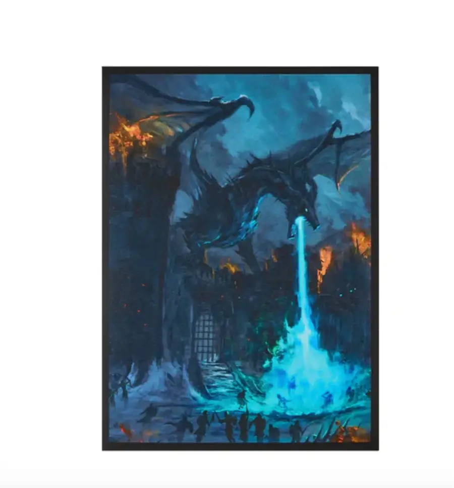 Matte artwork sleeves, standard size, 100 count, used for protecting trading cards or collectible cards, by The Mighty Hobby Shop