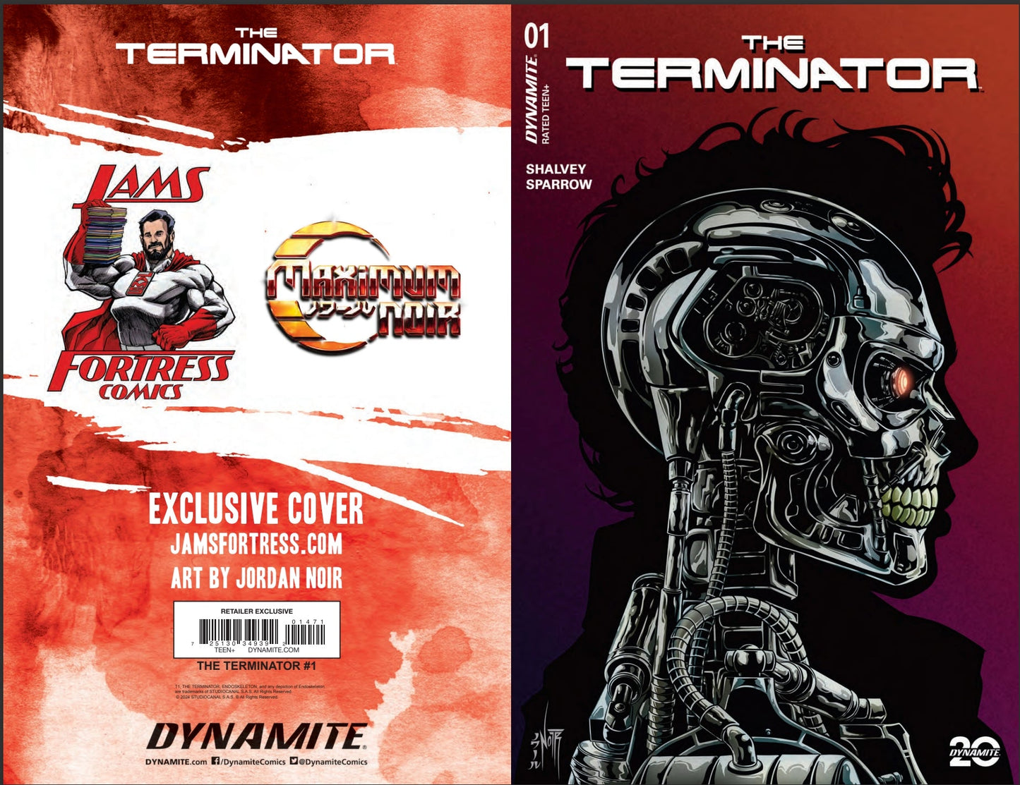 TERMINATOR #1 JORDAN NOIR METAL COLOR VARIANT, SIGNED W/REMARK