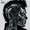 Terminator #1 comic book by Jams Fortress Comics, black and white variant featuring iconic sci-fi character, cover art with detailed design.
