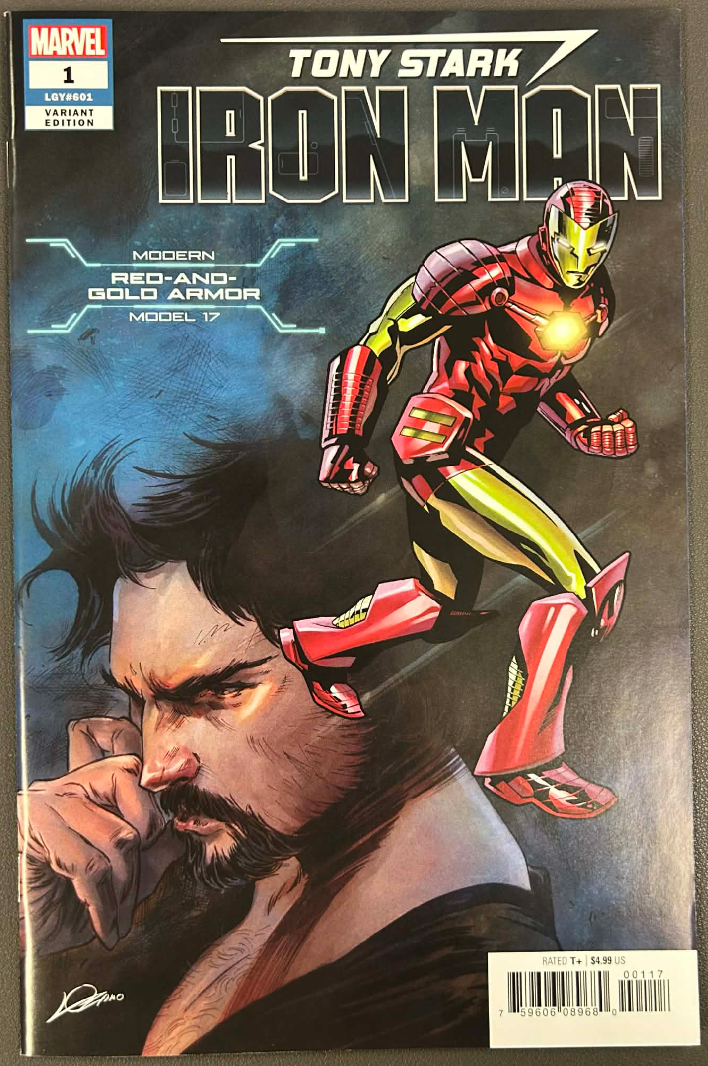 TONY STARK IRON MAN #1 HEROES REBORN MODERN RED AND GOLD ARMOR VAR 6/20/2018 by Unknown Comic Books