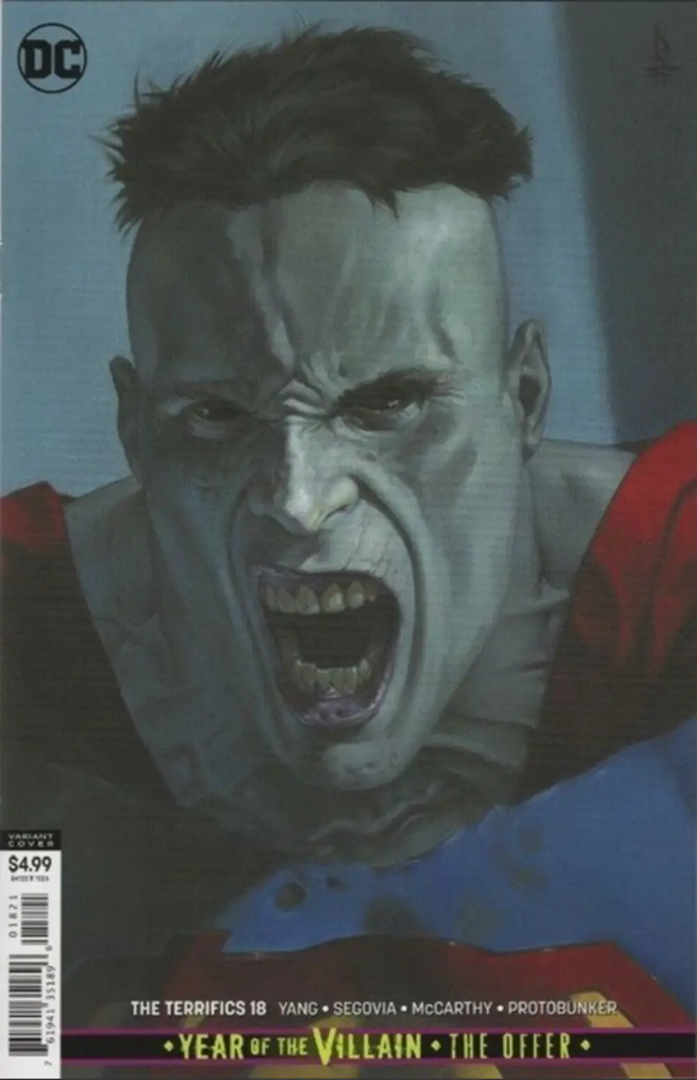 TERRIFICS #18 Riccardo Federici CARD STOCK VAR ED YOTV THE OFFER (07/24/2019) by Unknown Comic Books