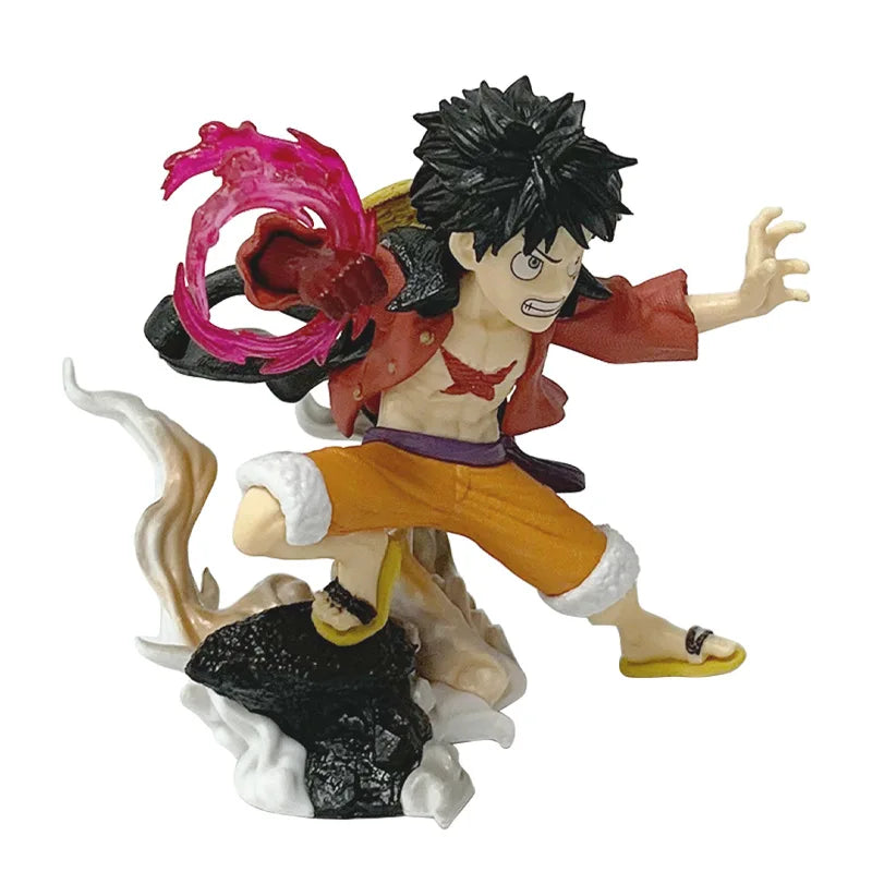 One Piece Luffy Figures: Flowing Cherry Sakura Model