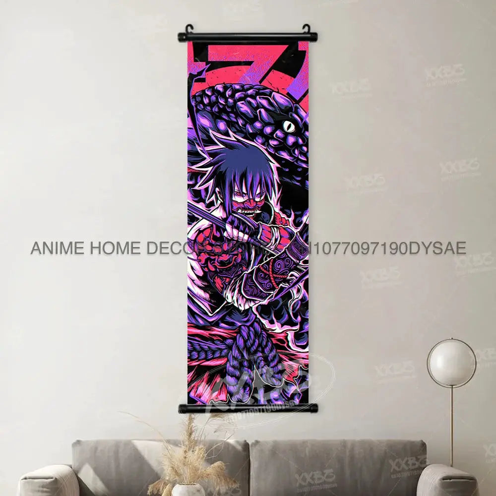 Uzumaki Naruto Posters: Sasuke & Madara Wall Art Scroll by Infinite Visibility