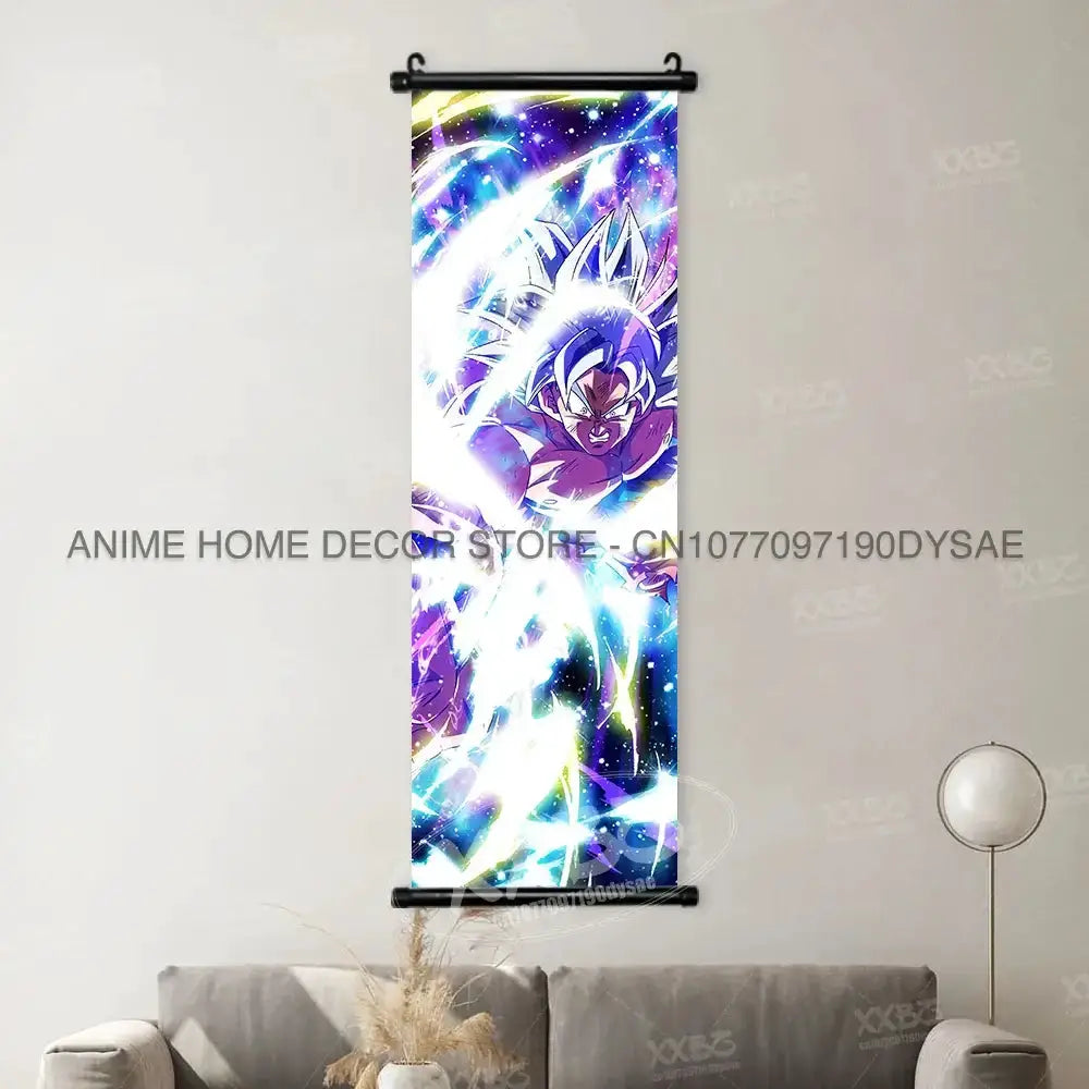 Dragon Ball Posters: Goku & Vegeta Hanging Scroll Wall Art by Infinite Visibility