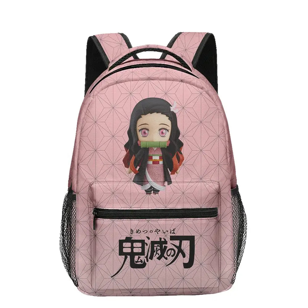 Demon Slayer Backpack Set: Tanjiro & Nezuko School Gear