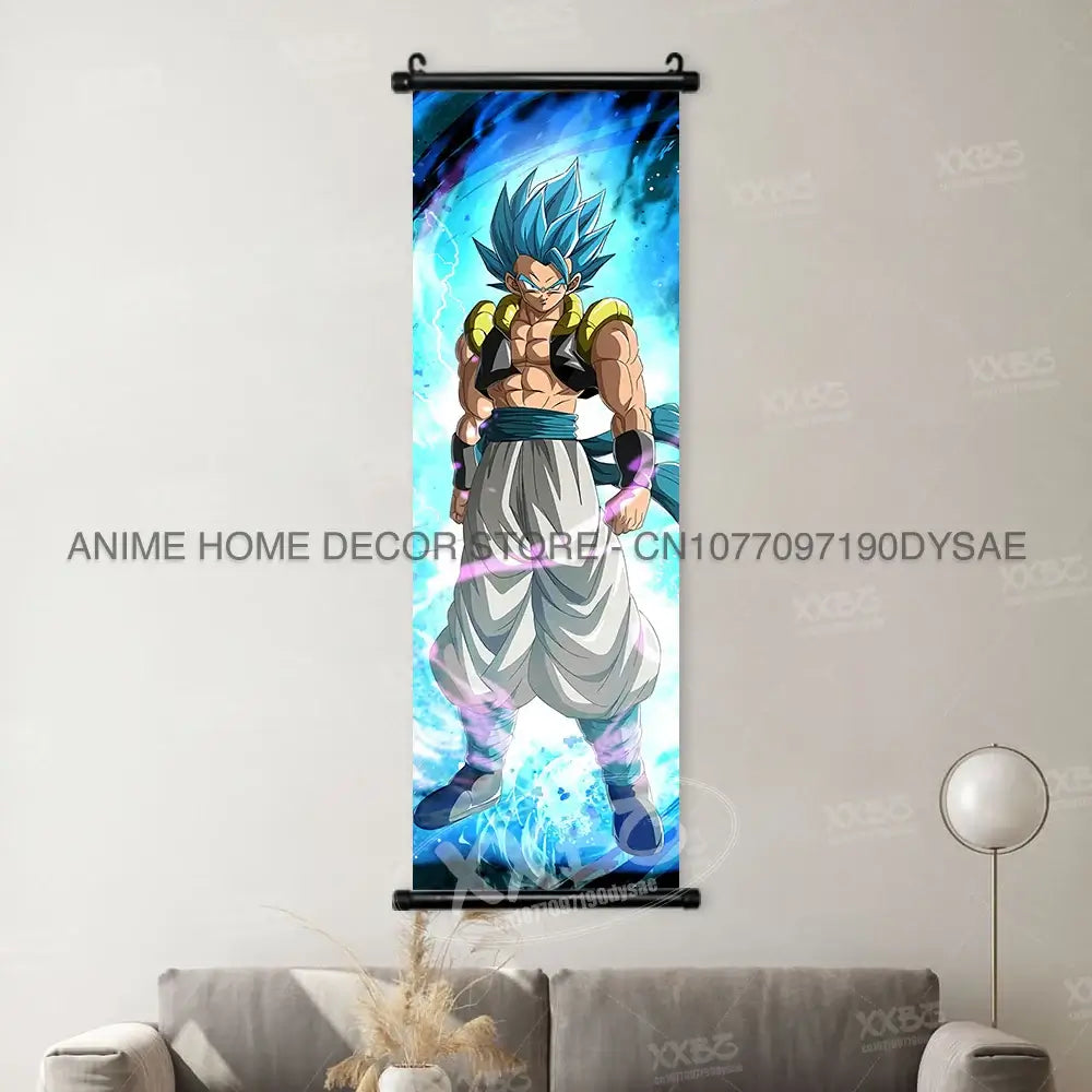 Dragon Ball Posters: Goku & Vegeta Hanging Scroll Wall Art by Infinite Visibility