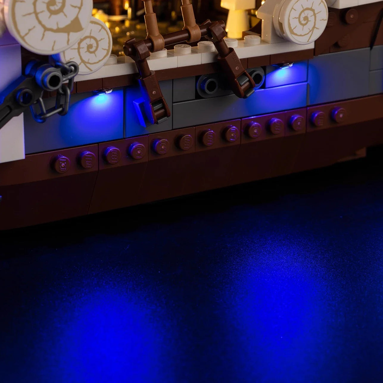 Anime figure Going Merry LED light set by Infinite Visibility, featuring a DIY lamp design for model 75639.