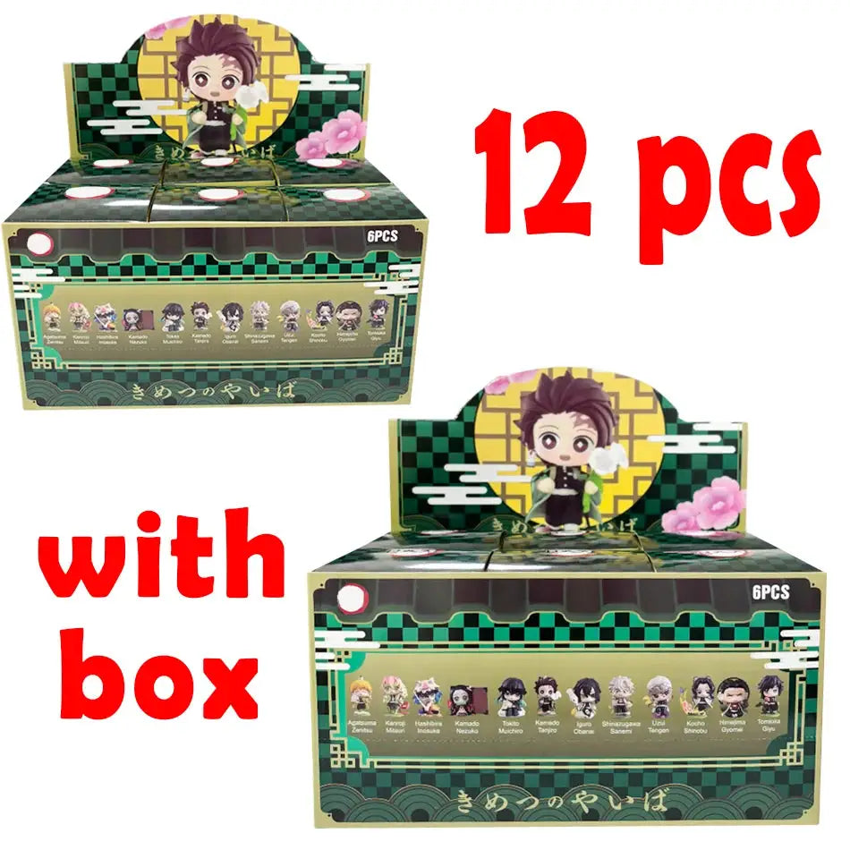 Demon Slayer Blind Box: 12pcs Tanjiro Nezuko Anime Figures by Infinite Visibility