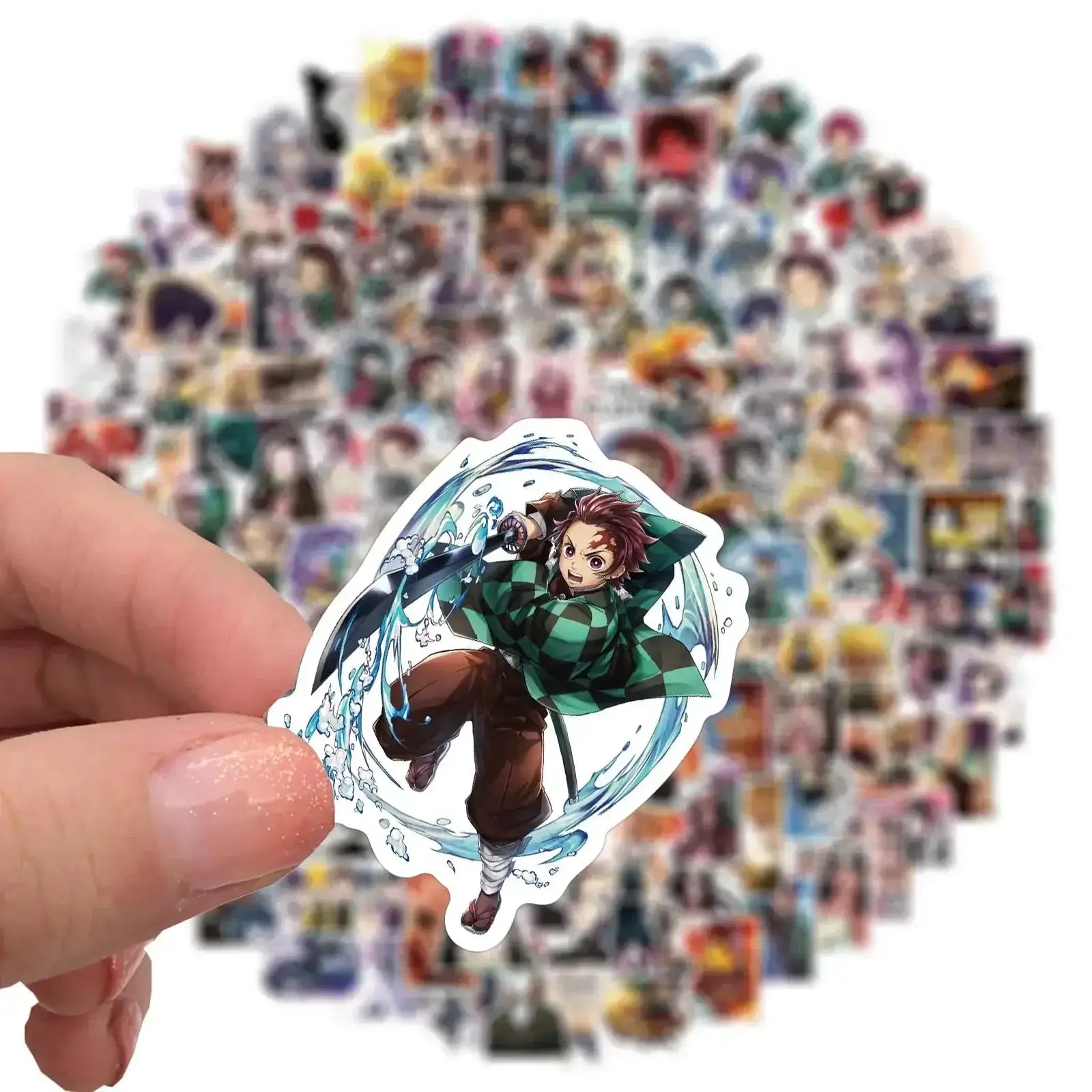Demon Slayer Stickers: 50-200pcs Waterproof Anime Decals by Infinite Visibility