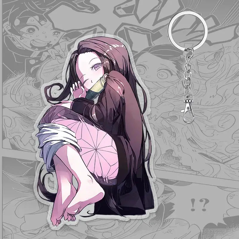 Demon Slayer Keychain: Tanjiro 6cm Acrylic Bag Pendant by Infinite Visibility