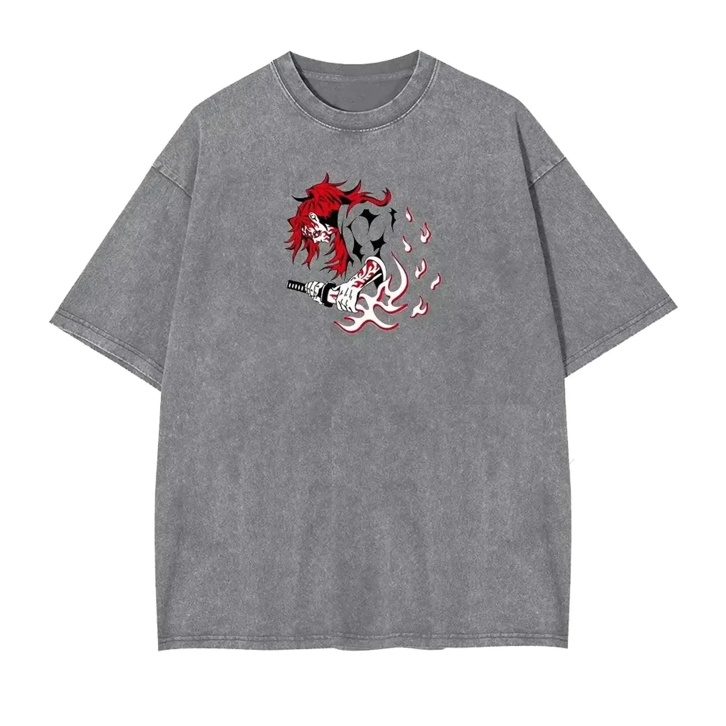 Demon Slayer Kokushibo Graphic T-shirt Harajuku Vintage