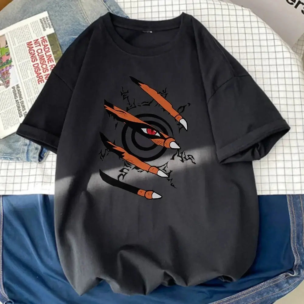 Naruto Graphic T-Shirt: Nine-Tails Seal Anime Top