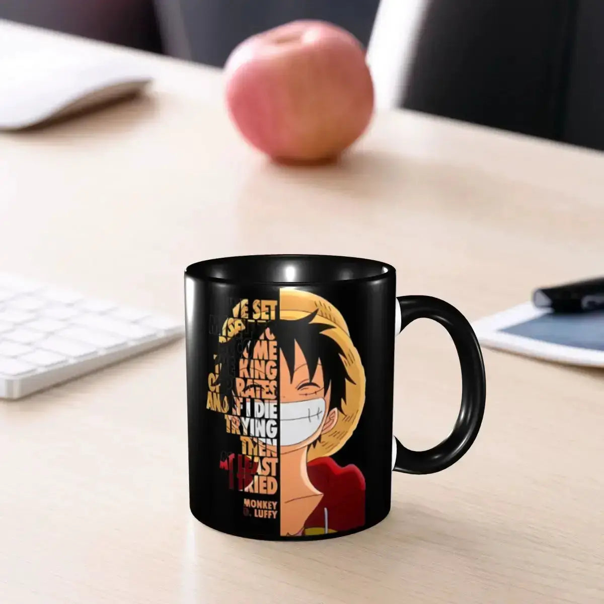 Monkey D Luffy Quotes One Piece Mug: Funny Kids Gift by Infinite Visibility