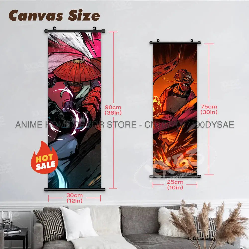 Uzumaki Naruto Posters: Sasuke & Madara Wall Art Scroll by Infinite Visibility